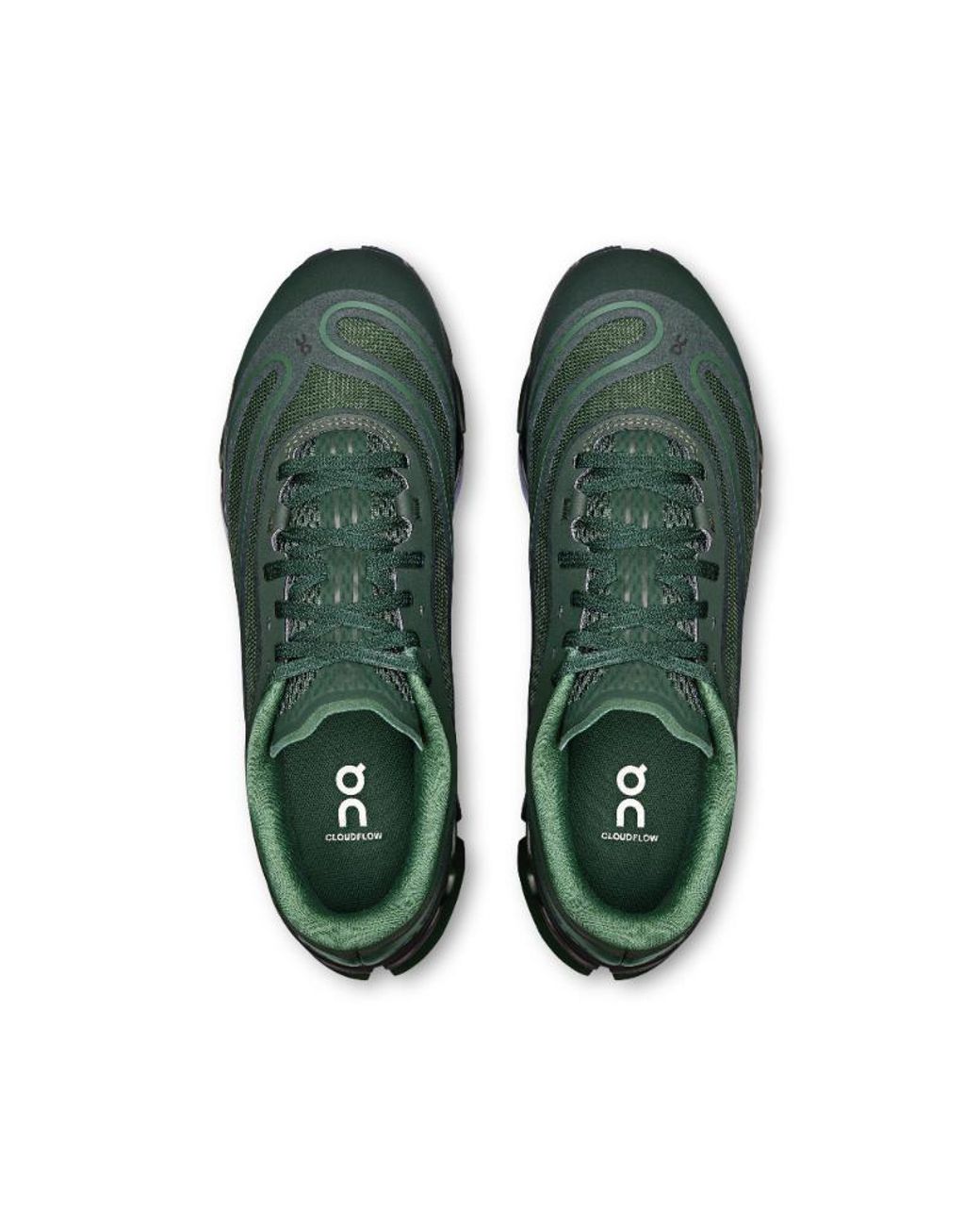 On Shoes Green Cloudflow 5 Ad Running Shoes for men