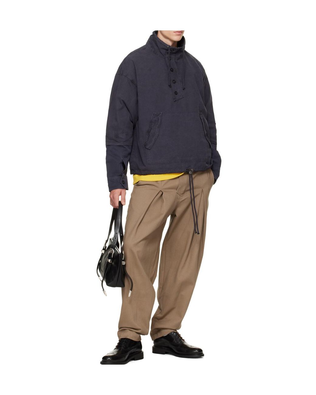Entire studios Blue Single-Breasted Casual Pullover Jacket for men