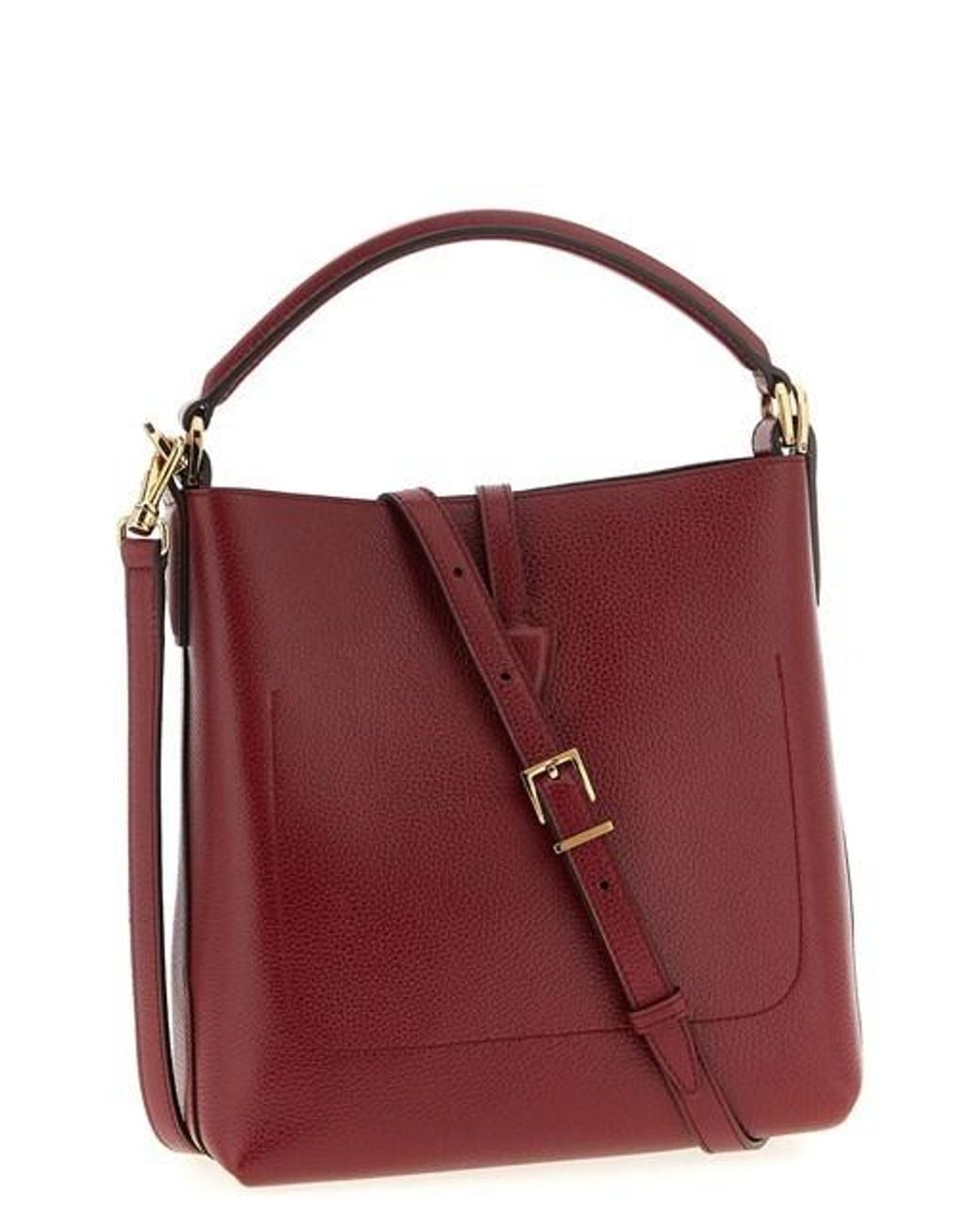 Tod's Red T Timeless Mini Bucket Bag