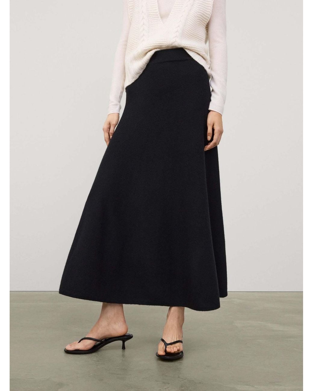 Lisa Yang Black High-Waisted Skirt