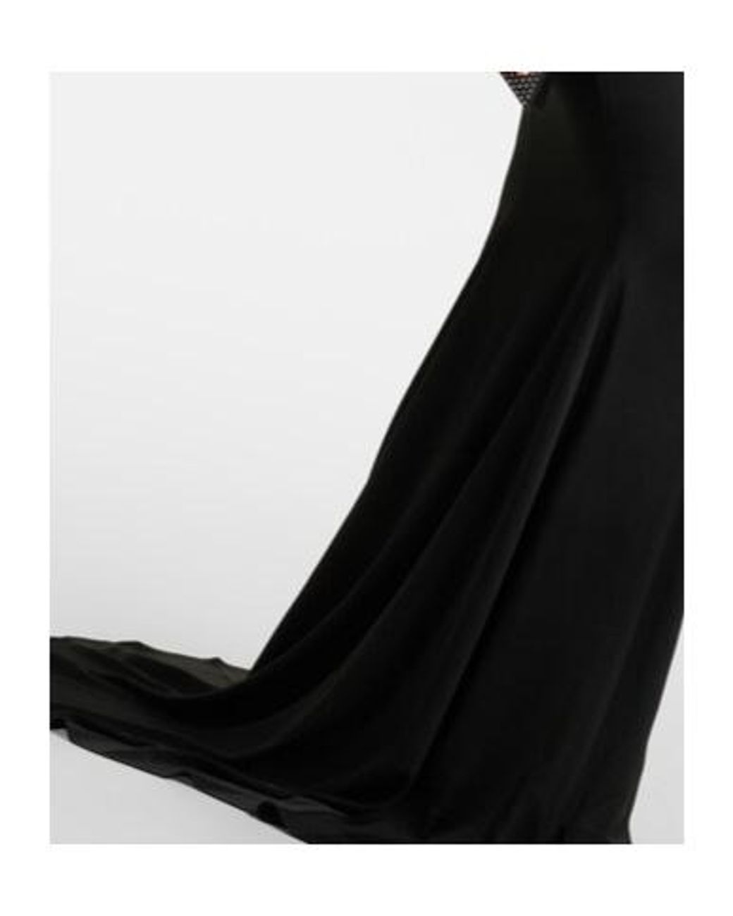 Alex Perry Black Gathered Strapless Satin Gown