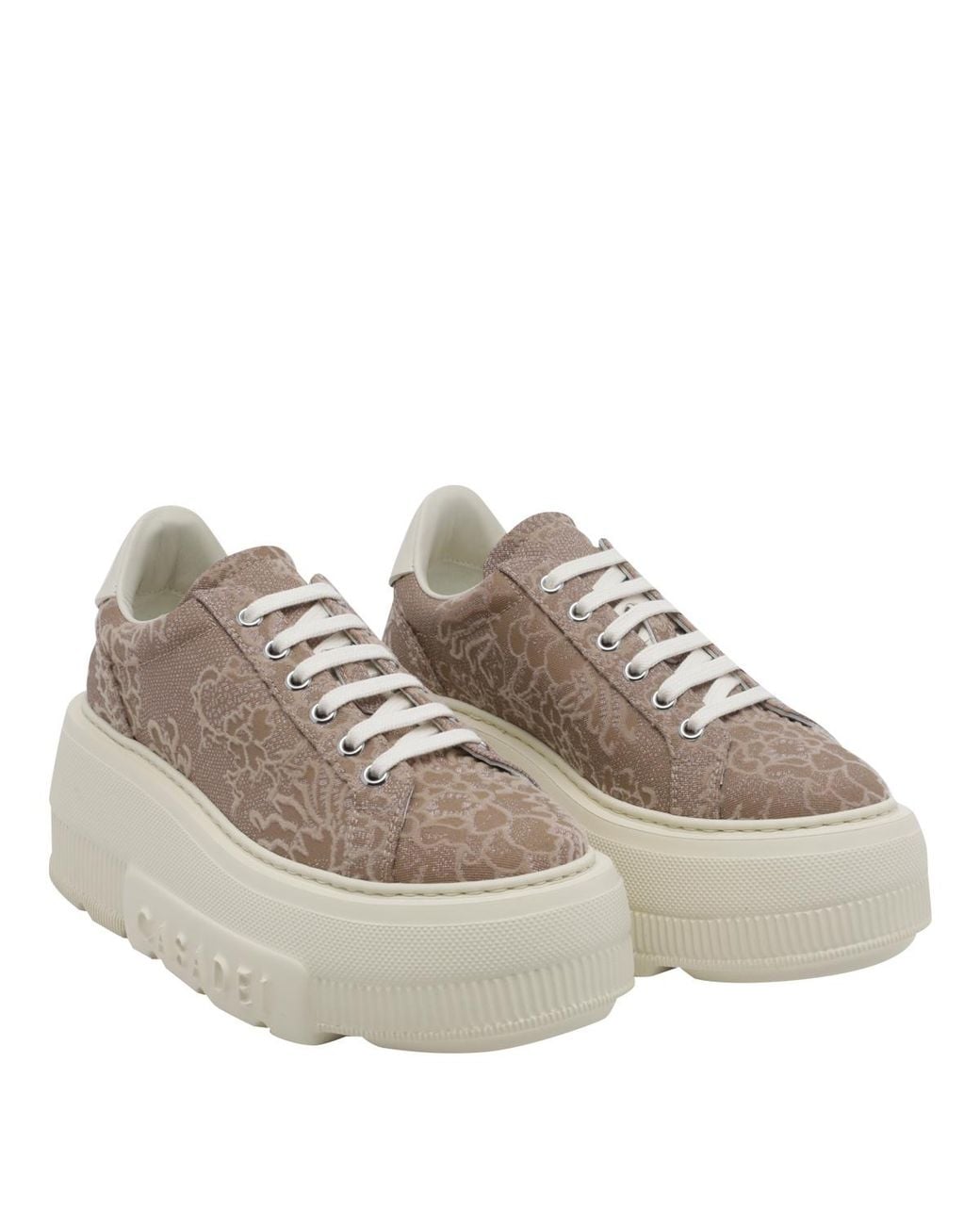 Casadei Gray Nexus Rigel Platform Sneakers