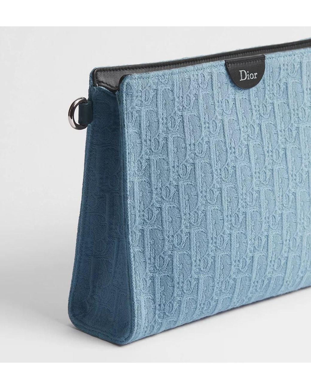 Dior Blue A5 Triangle Pouch for men