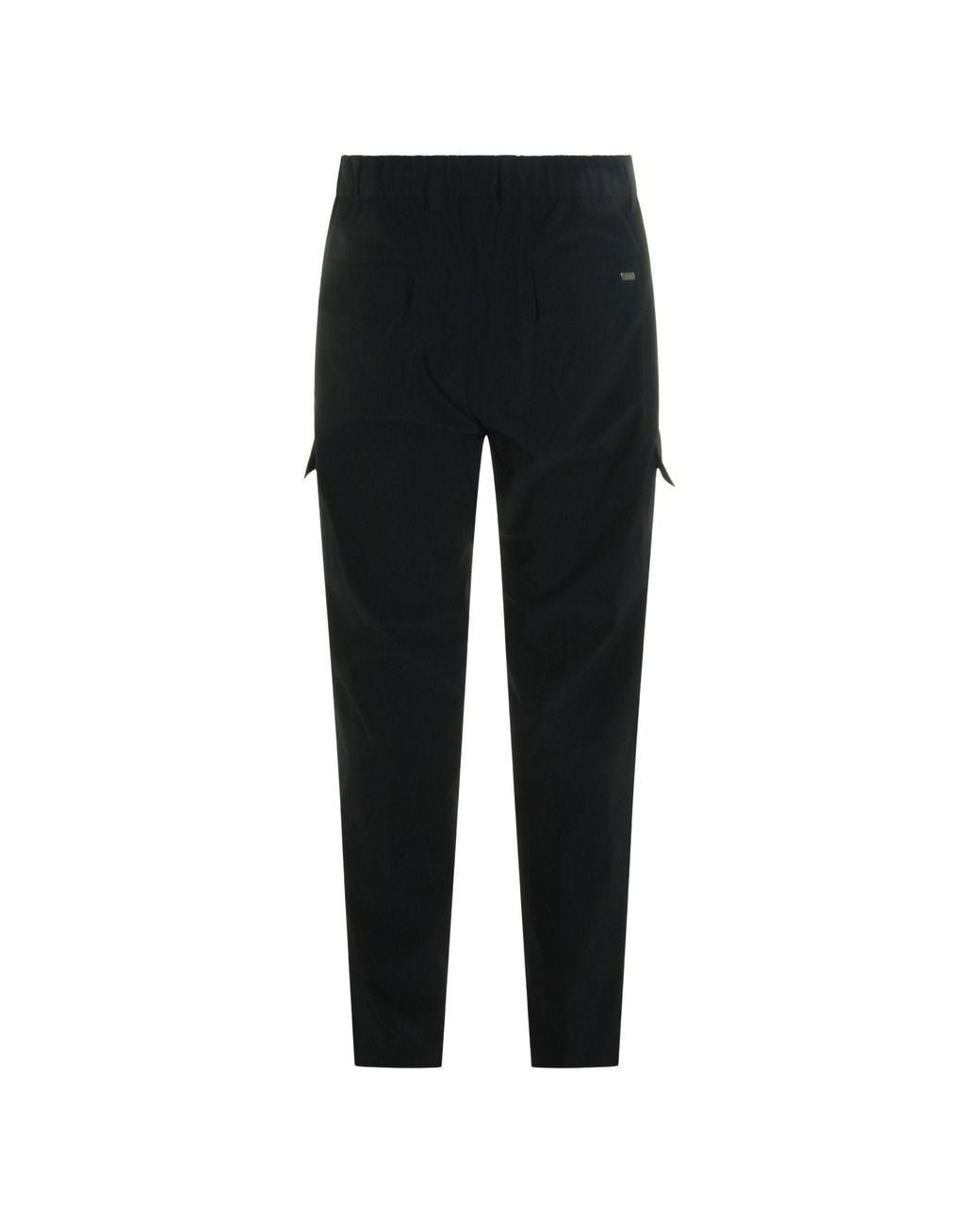 Herno Black Logo Casual Pants for men