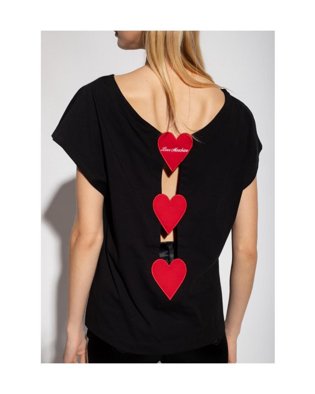 Moschino Black Round-Necked T-Shirt