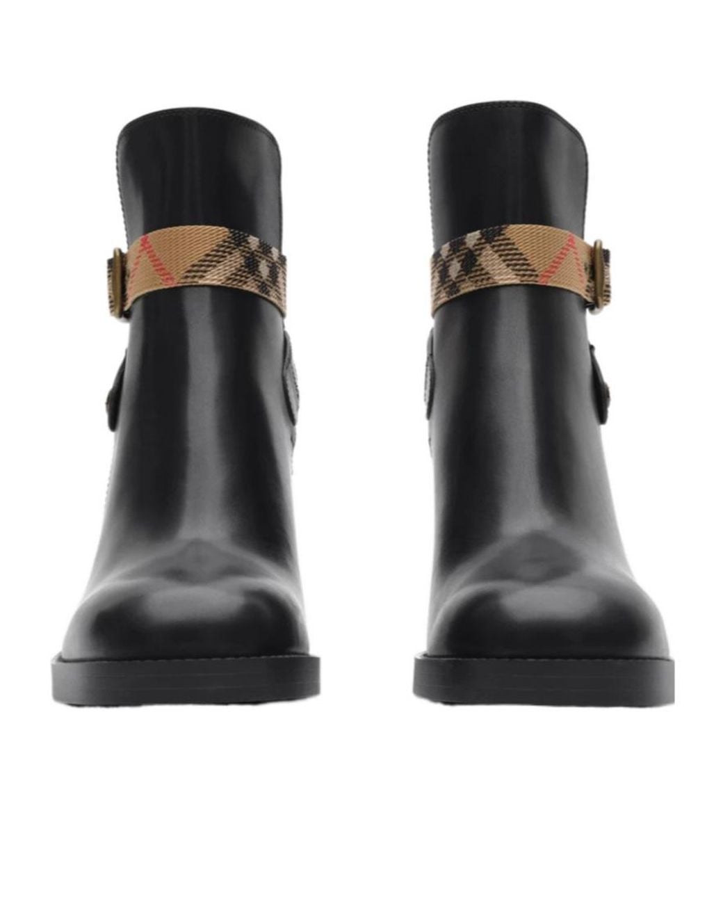Burberry Black Huntley Heel Ankle Boots