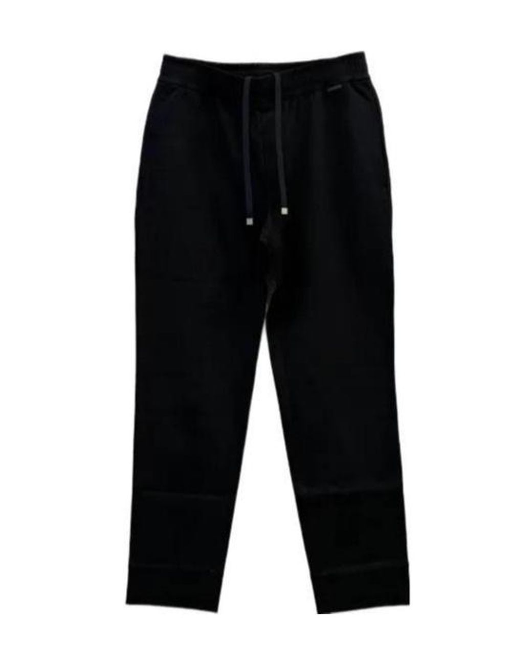 Moncler Black Drawstring Cuffed Track Pants for men