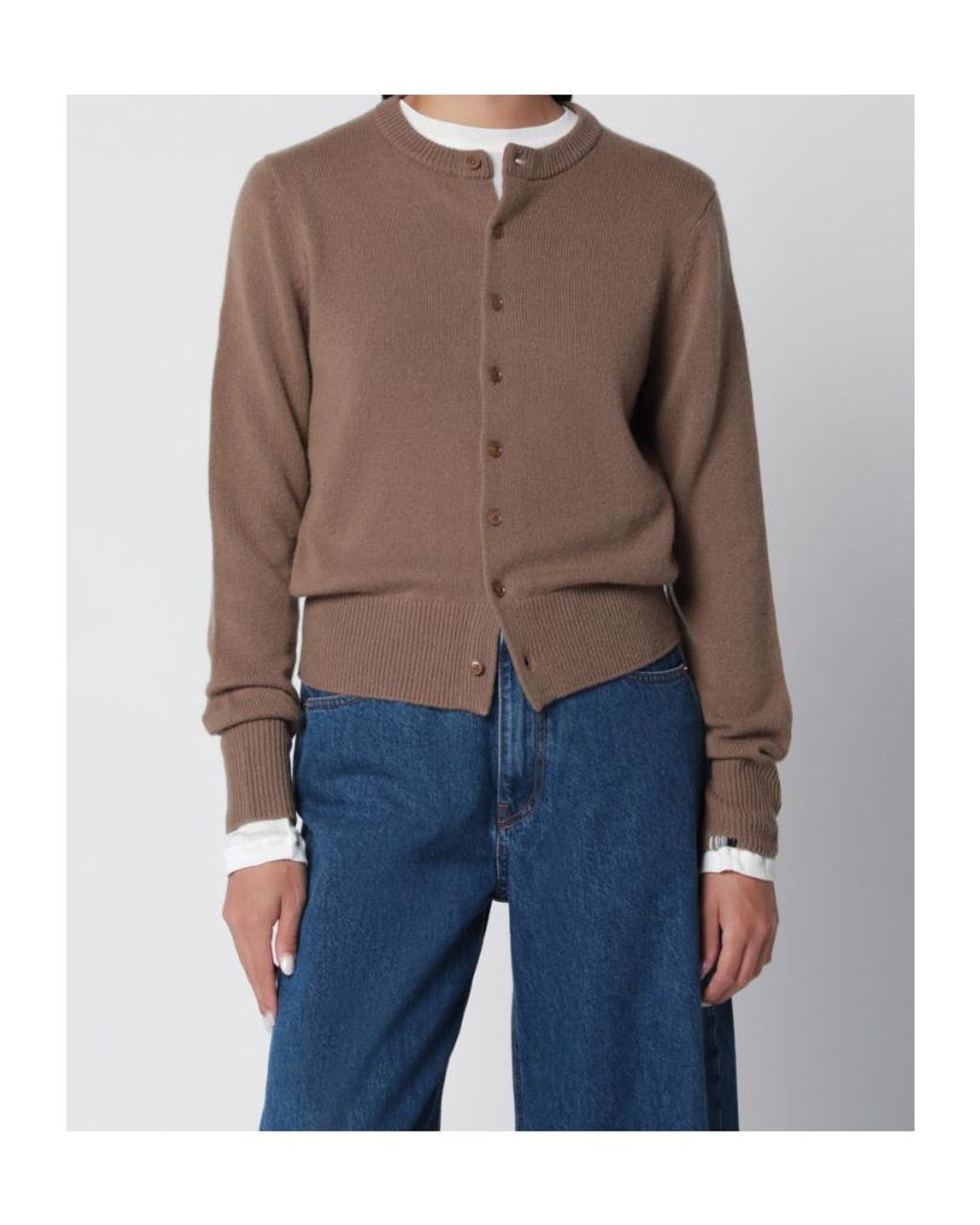Extreme Cashmere Blue Little Lamb Chai Cashmere Cardigan