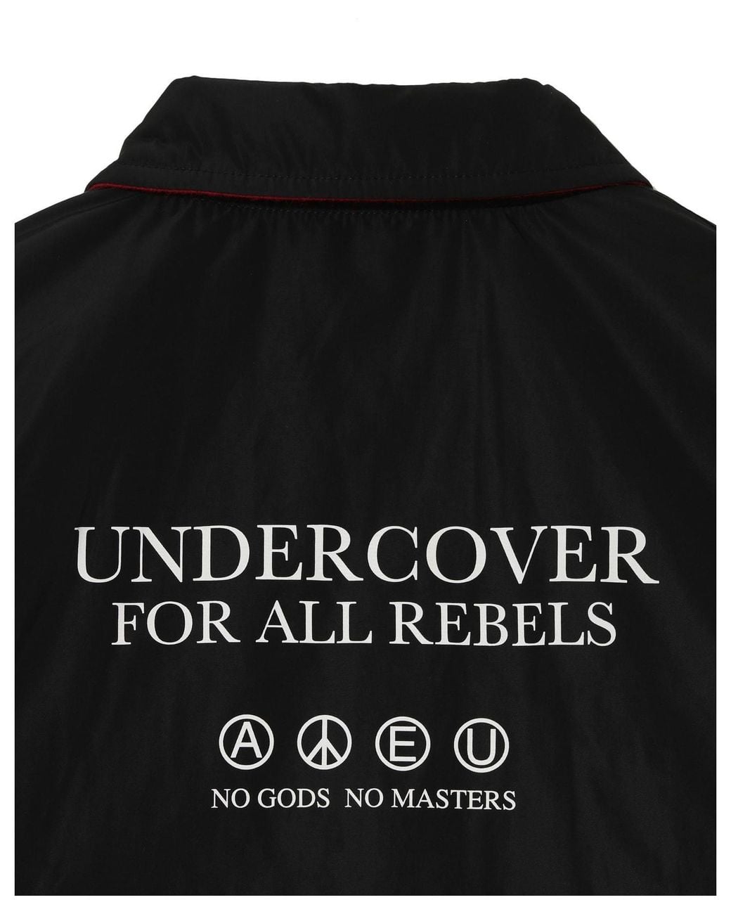 Undercover Black Polyester Coach Jacket for men
