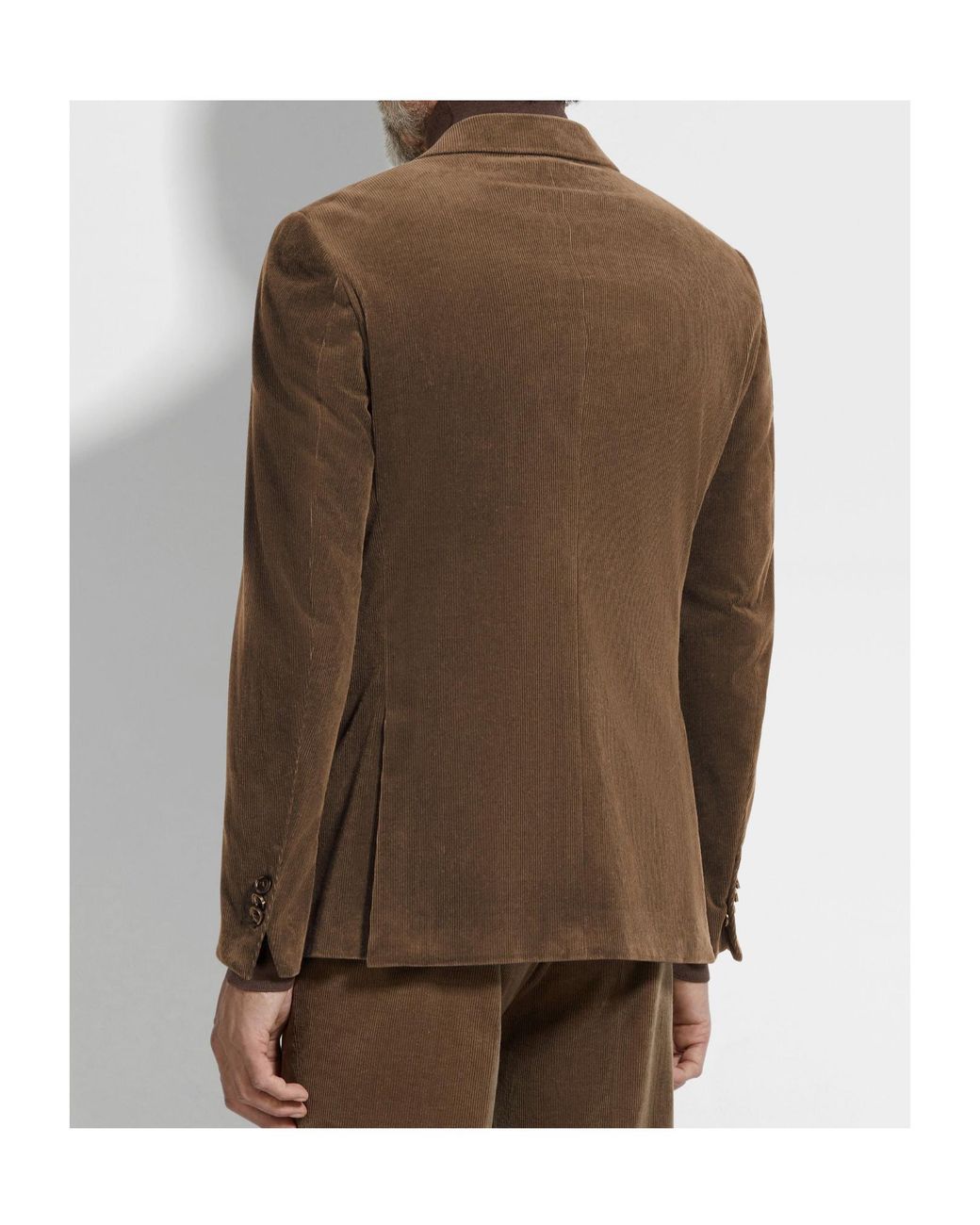 Zegna Brown Cashco Jacket for men