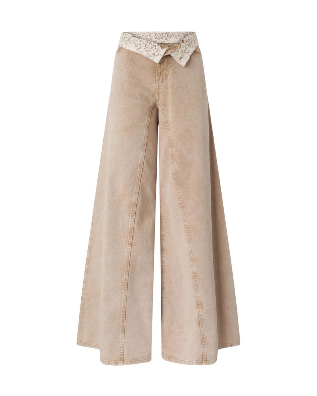 Pinko Natural Winona Wide Leg Jeans