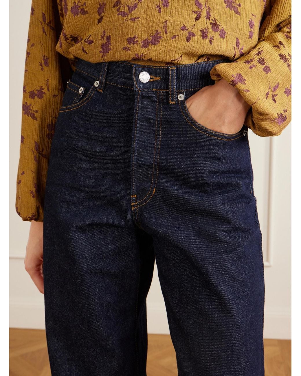 Dries Van Noten Blue Belt-Loop Jeans