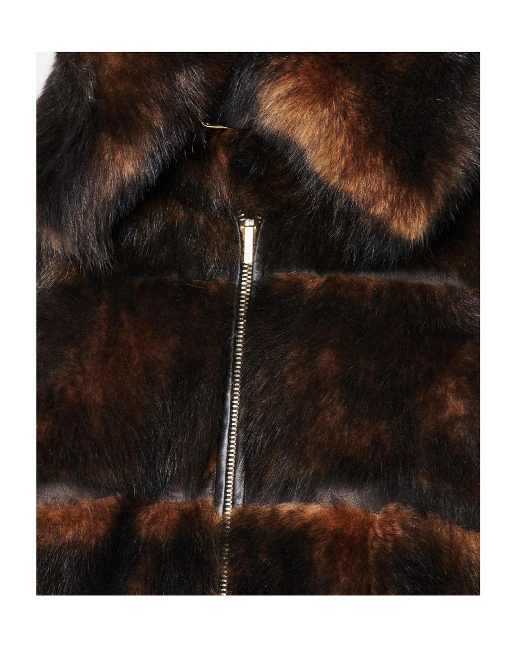 Fendi Black Two-Tone And Fur Jacket