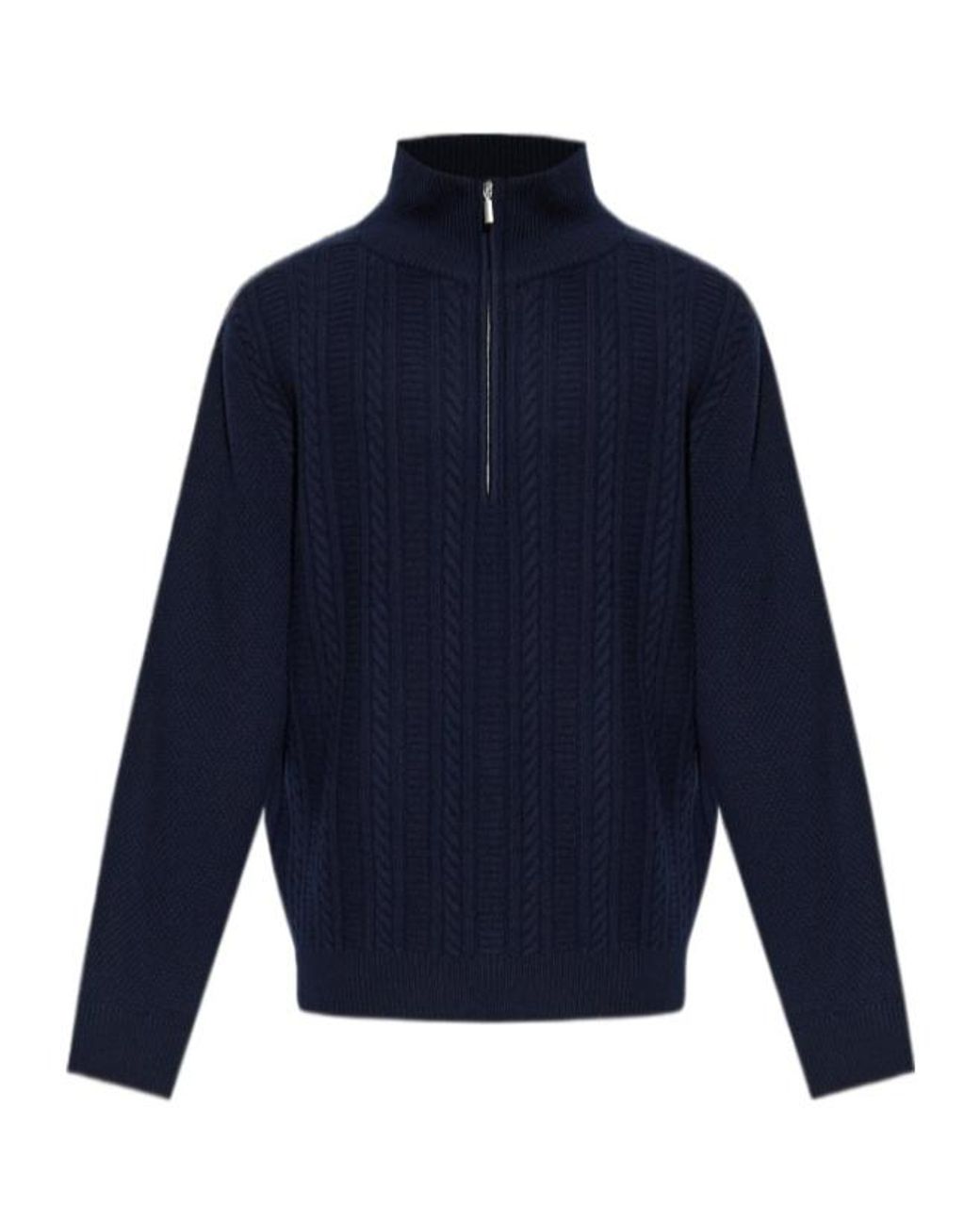 A.P.C. Blue Turtleneck Knitted Jumper for men