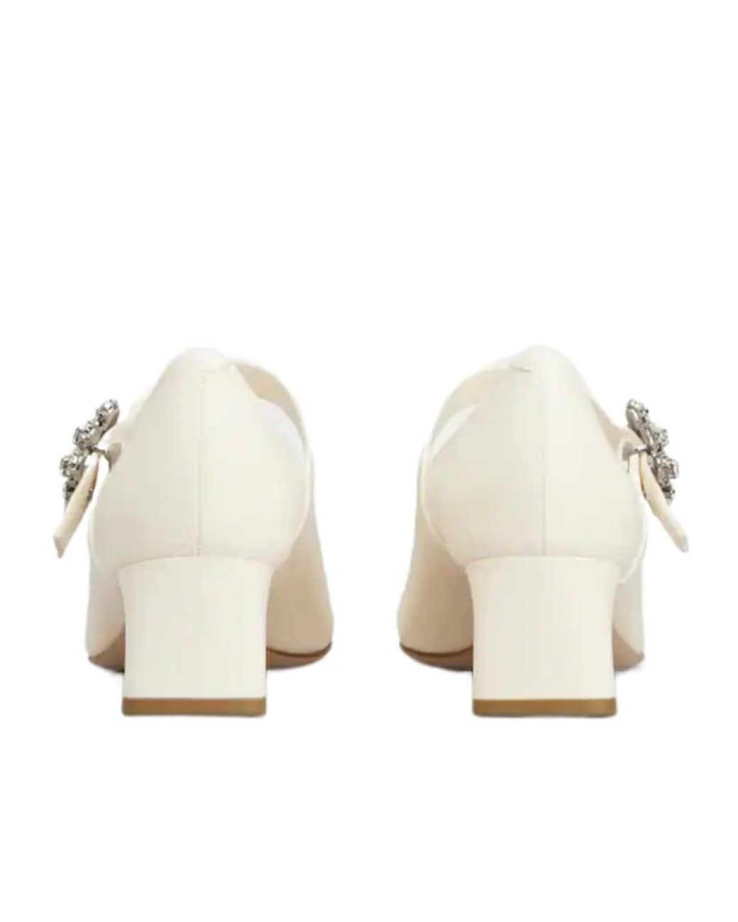 Roger Vivier White Efflorescence Mary Jane Pumps
