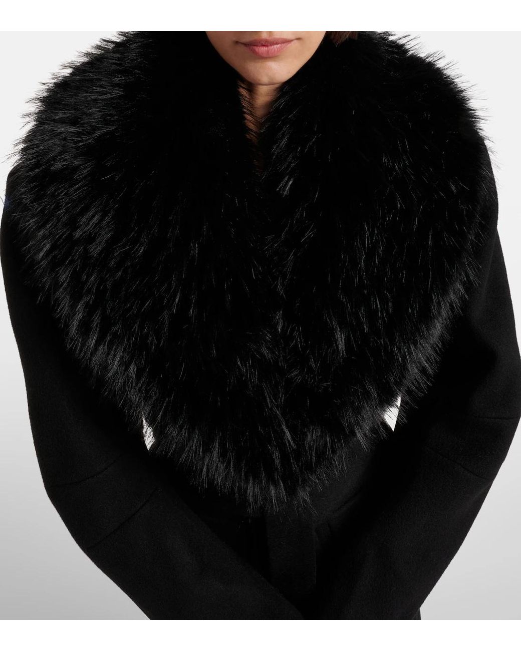 ROTATE BIRGER CHRISTENSEN Black Belted Coat