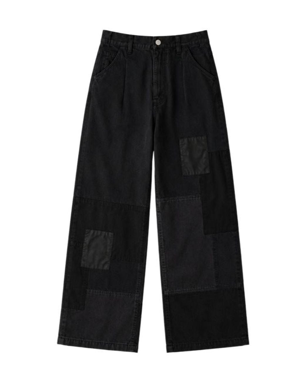 Comme des Garçons Black Panelled Casual Trousers for men