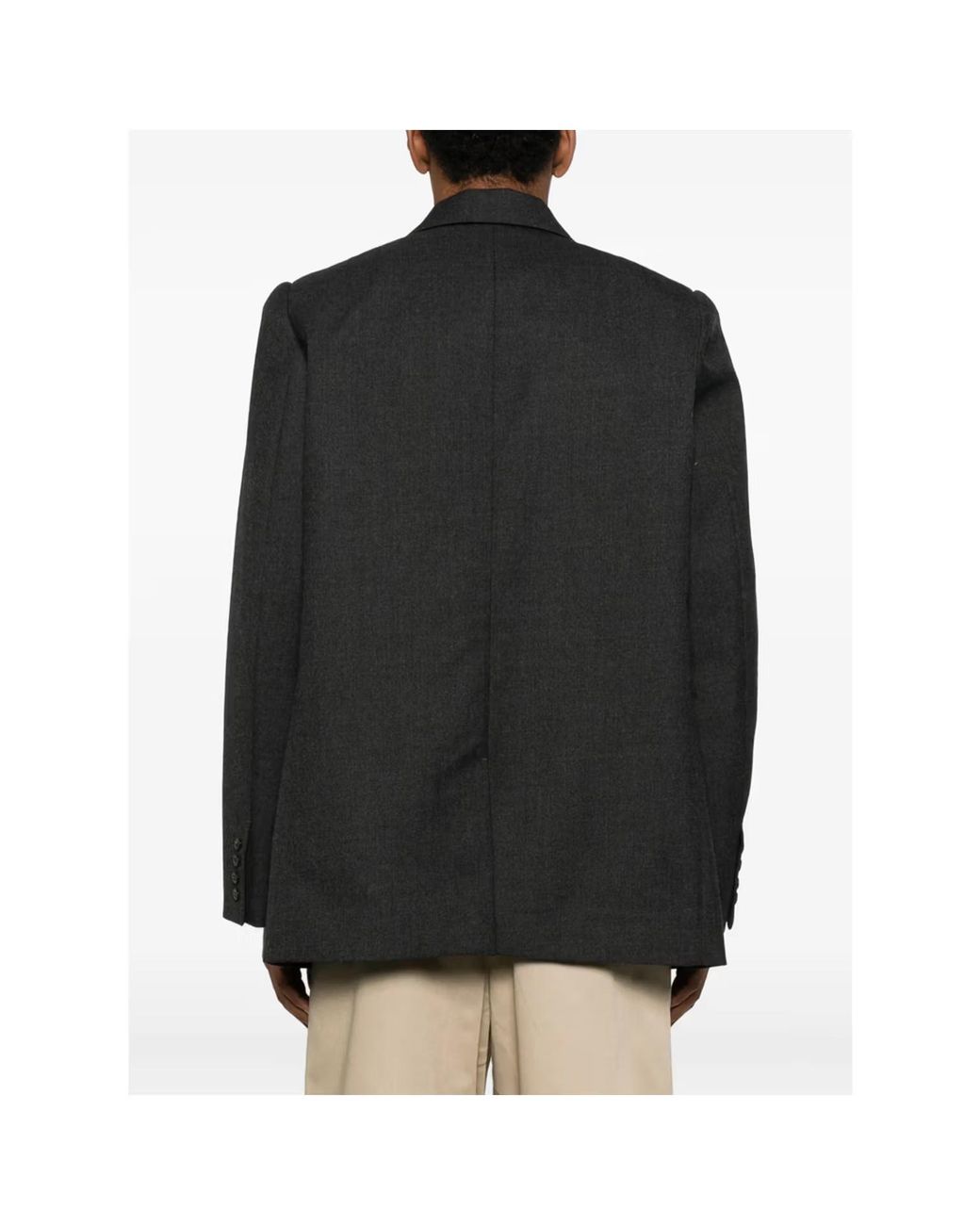 Willy Chavarria Black Chuco Oversized Blazer for men