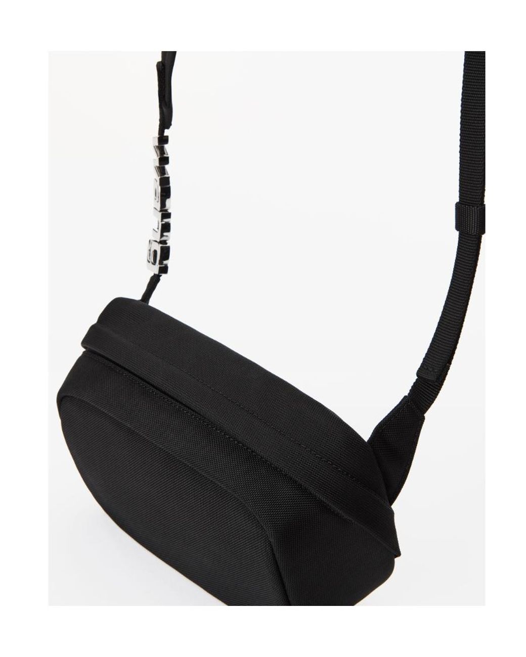 Alexander Wang White Heiress Logo Plaque Crossbody Bag