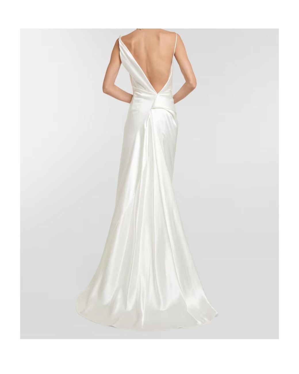 Vivienne Westwood White Bridal Minerva Silk Satin Gown
