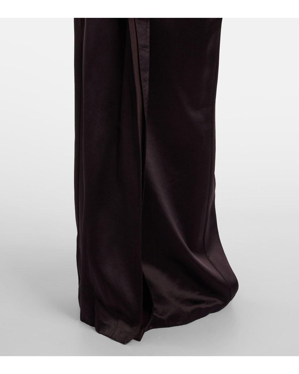 The Row Purple Dolci Silk-Blend Gown