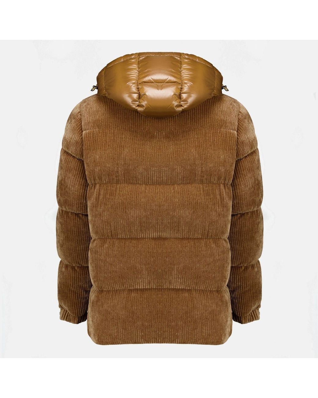 Moncler Brown Velundra Hooded Down Jacket for men