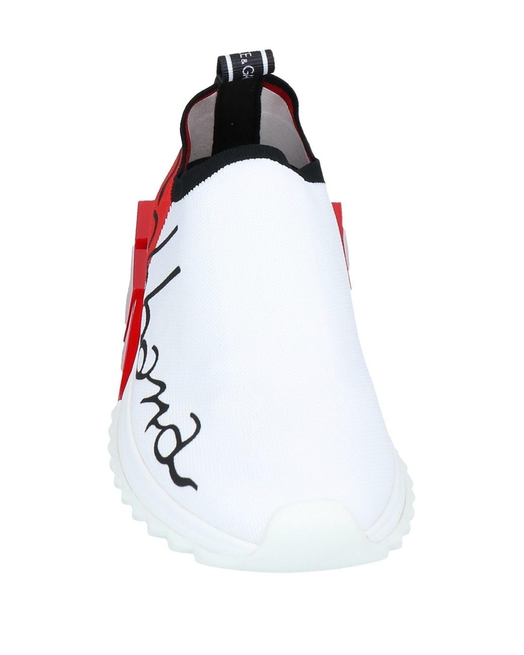 Dolce & Gabbana Red Letter Print Sneakers