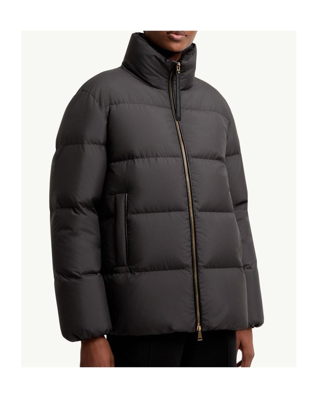 Moncler Black Vivantesse Short Down Jacket