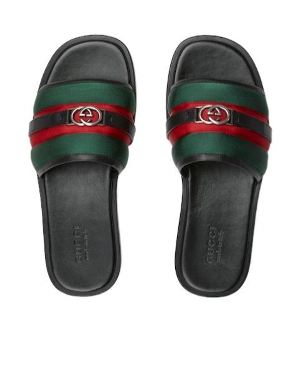 Gucci Multicolor Interlocking G Slide Sandals for men