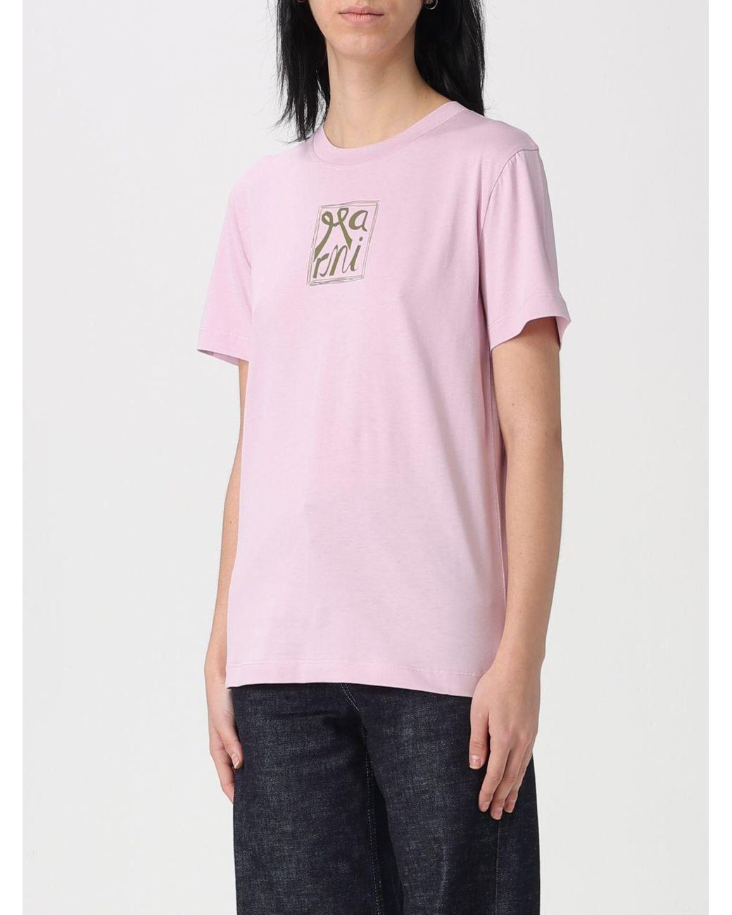 Marni Pink Printed T-Shirt