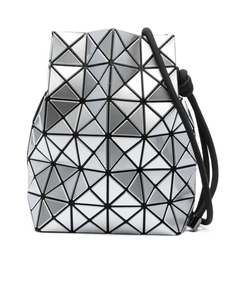 Issey Miyake Gray Drawstring Shoulder Bag