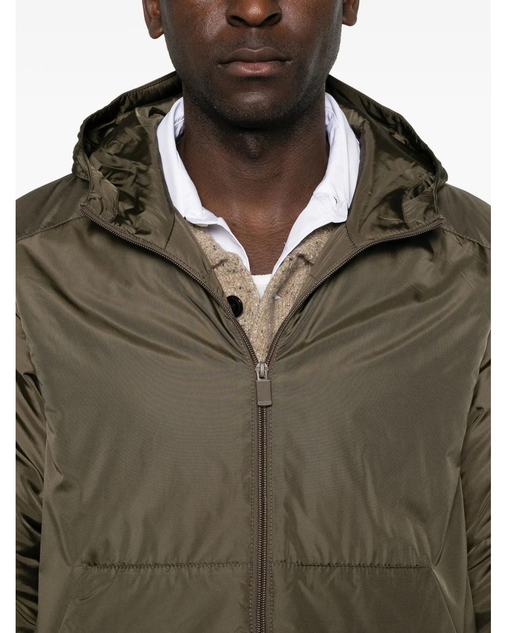 Aspesi Green Rob Hooded Jacket for men