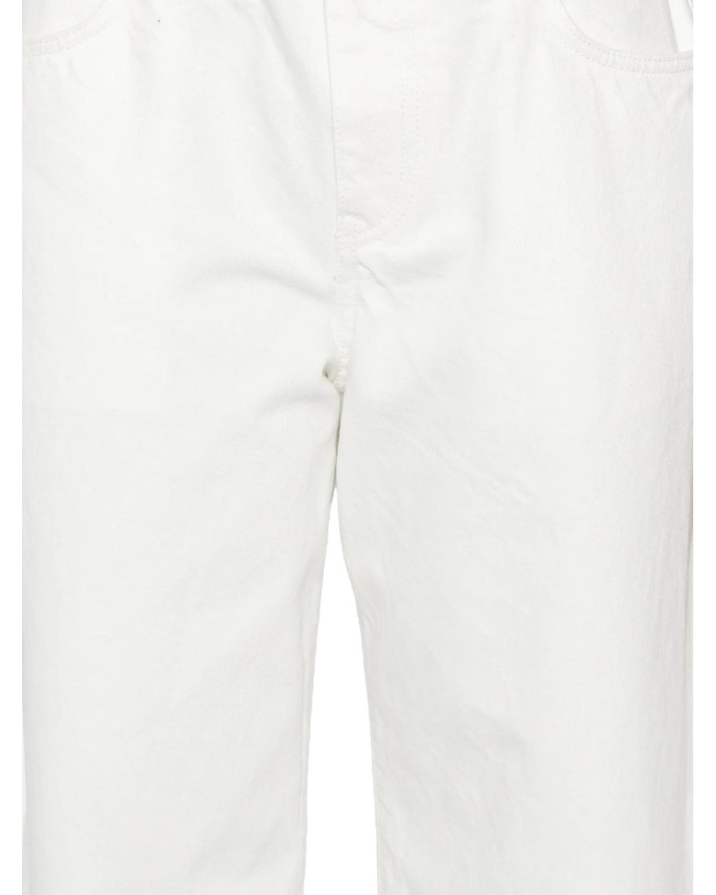 The Row White Eglitta Cotton Jeans