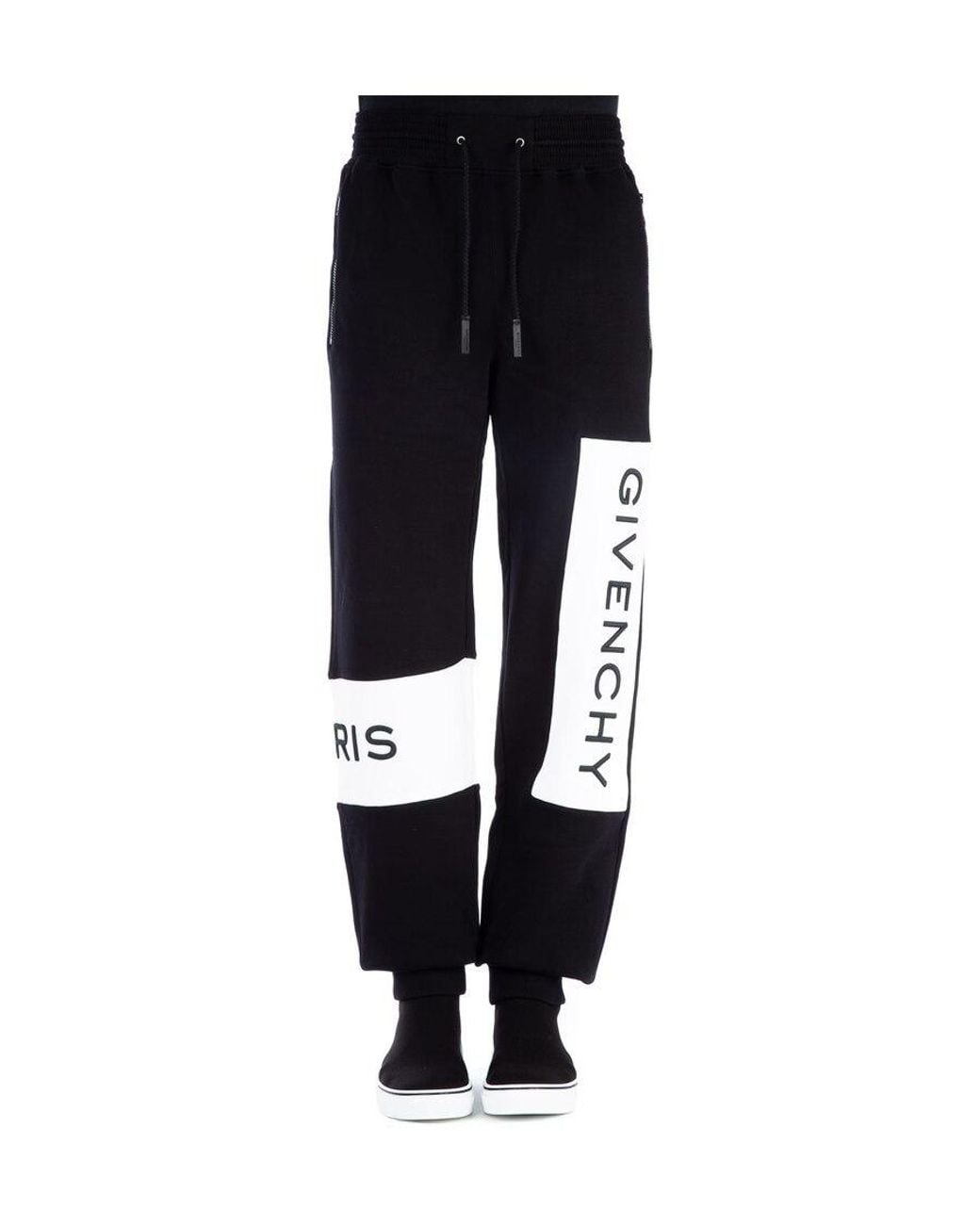 Givenchy Black Logo Decal Sweatpants for men