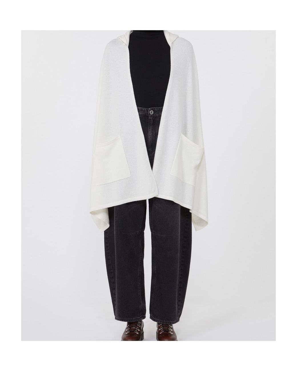 Weekend by Maxmara White Hooded Shawl