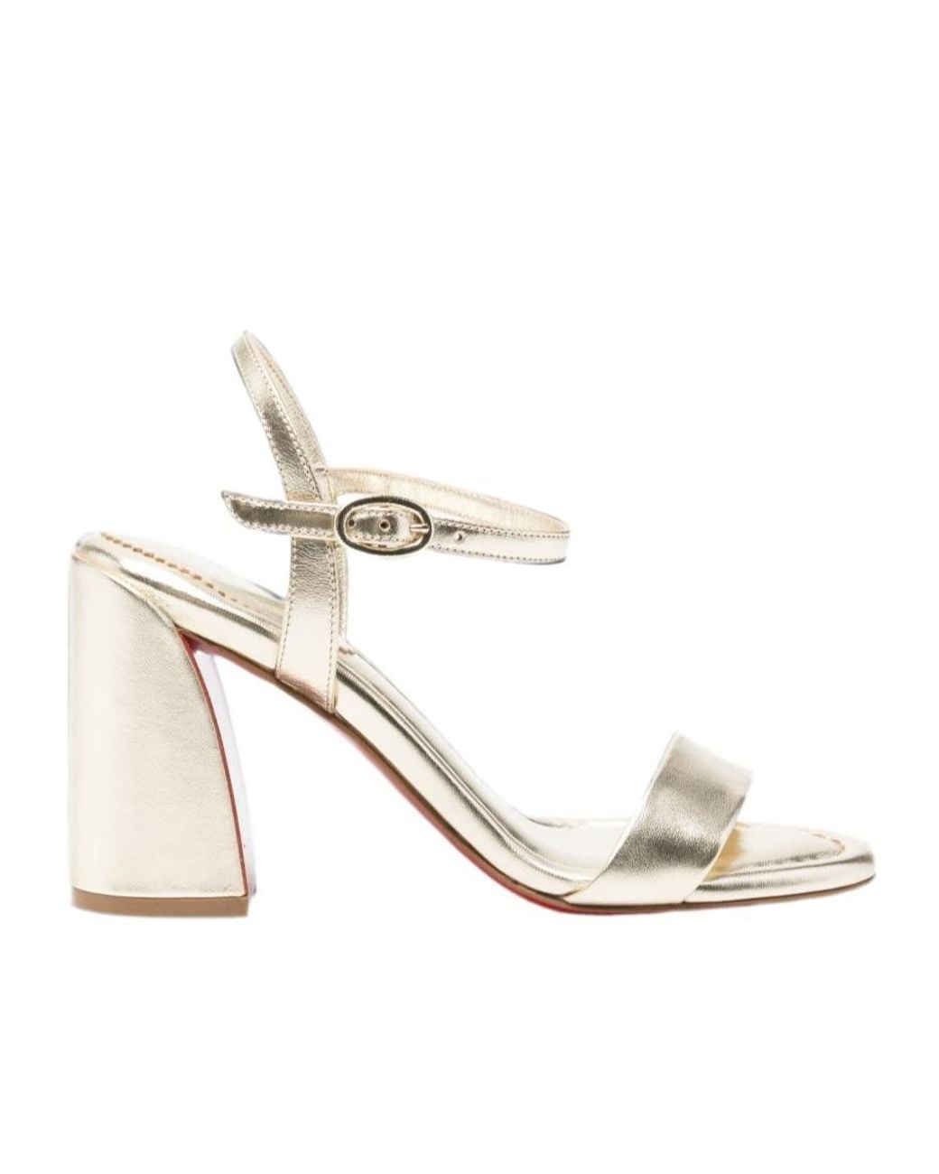 Christian Louboutin White Miss Jane Heeled Sandals