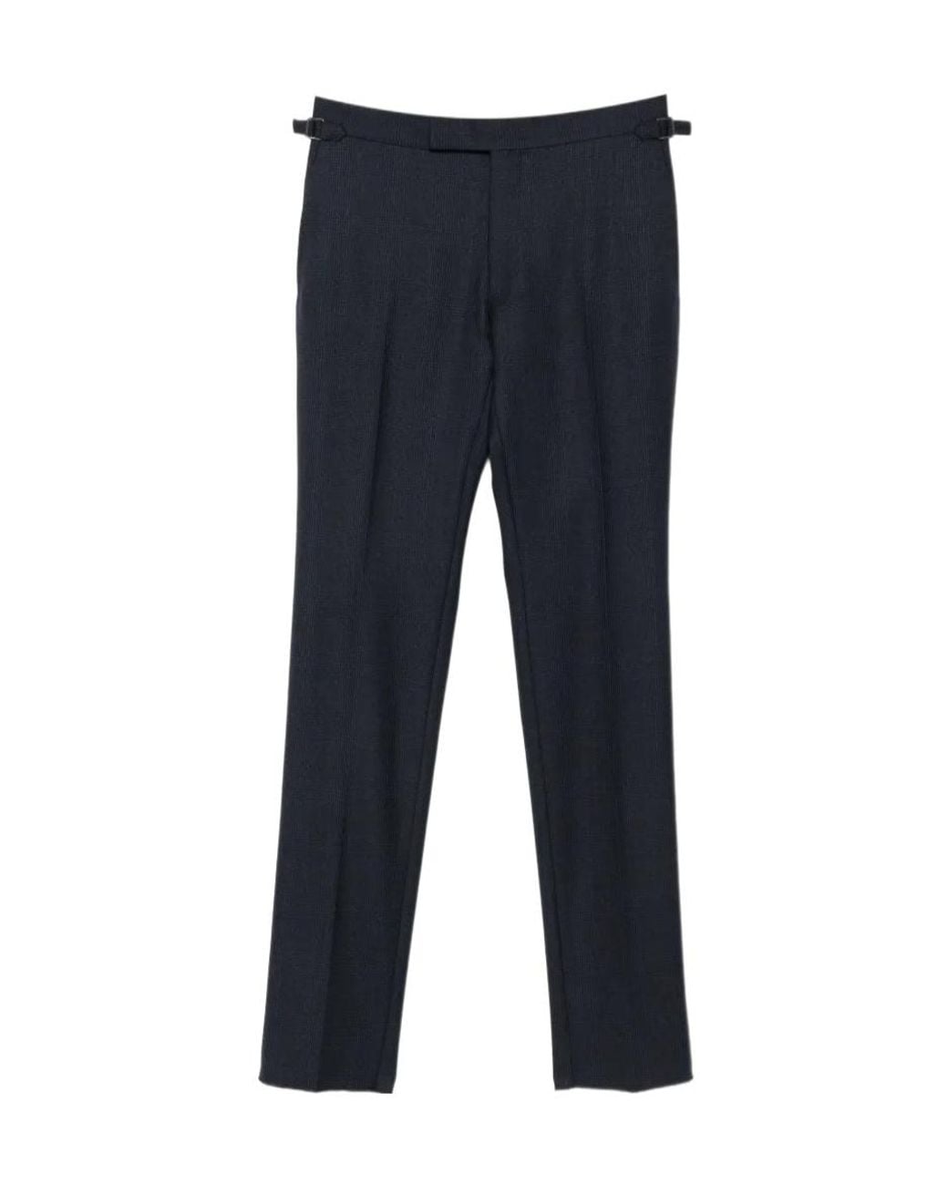 Tom Ford Blue Checked Trousers for men
