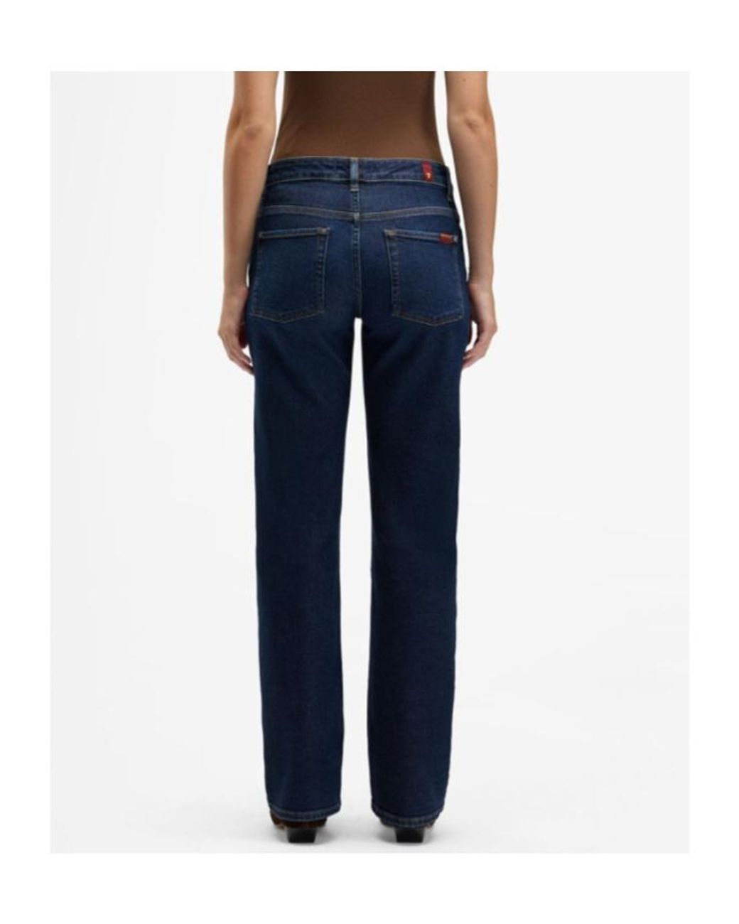 7 For All Mankind Blue Cailie Slim Jeans