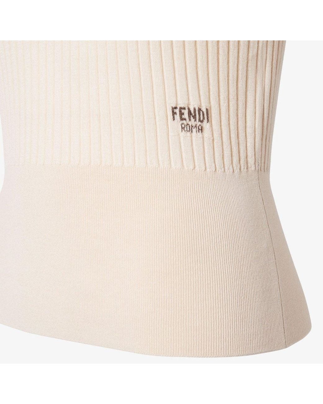 Fendi Natural Wool Sweater