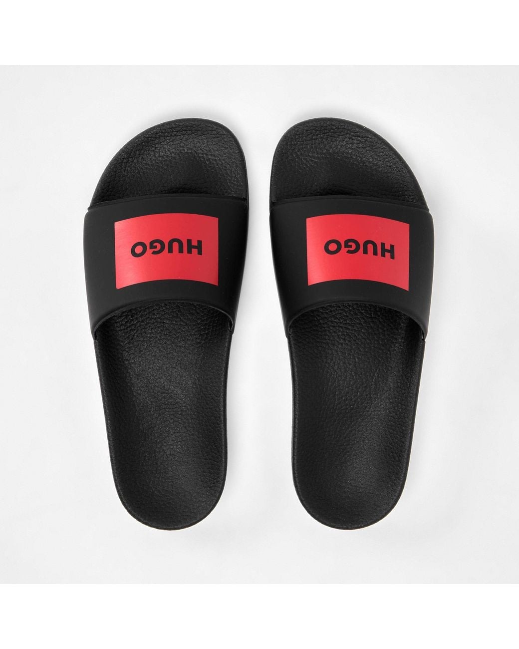 Boss Black Slide Sandals
