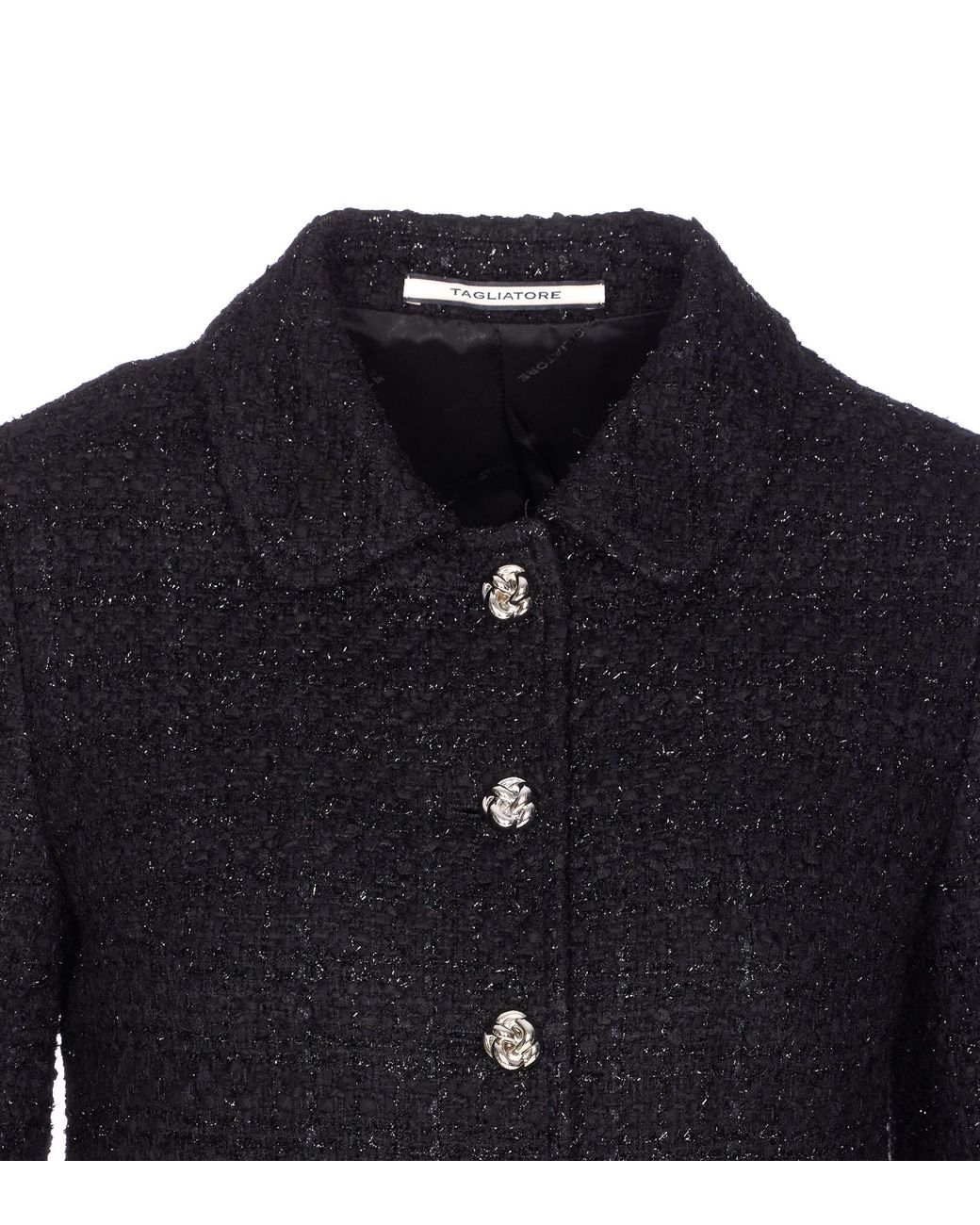 Tagliatore Blue Tweed Short Jacket