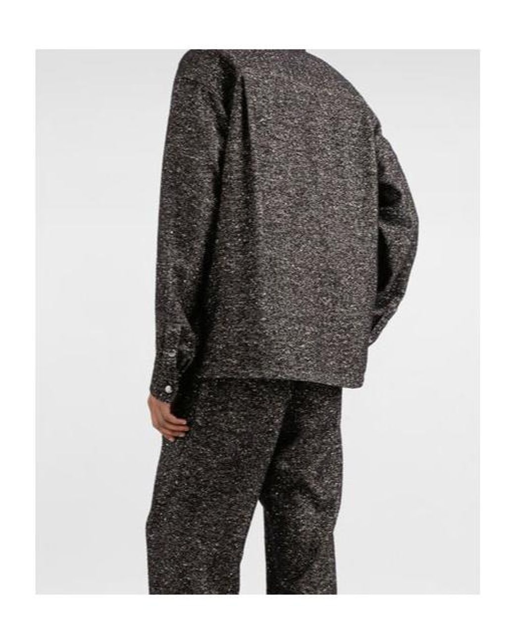 Dolce & Gabbana Black Virgin Wool-Blend Shirt for men
