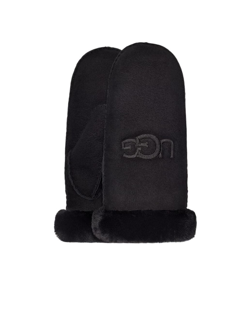 Ugg Black Logo Gloves