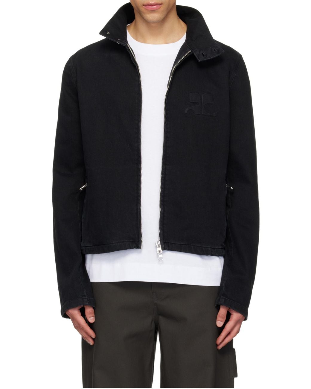 Courreges Black Courrèges City Shadow Denim Jacket for men