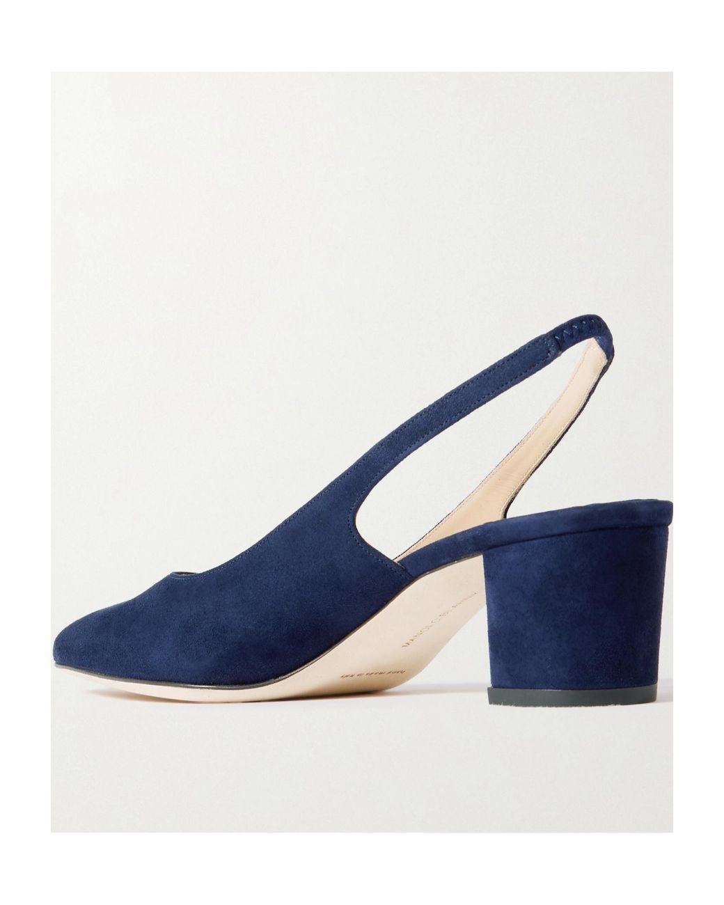 Manolo Blahnik Blue Slingback High Heels