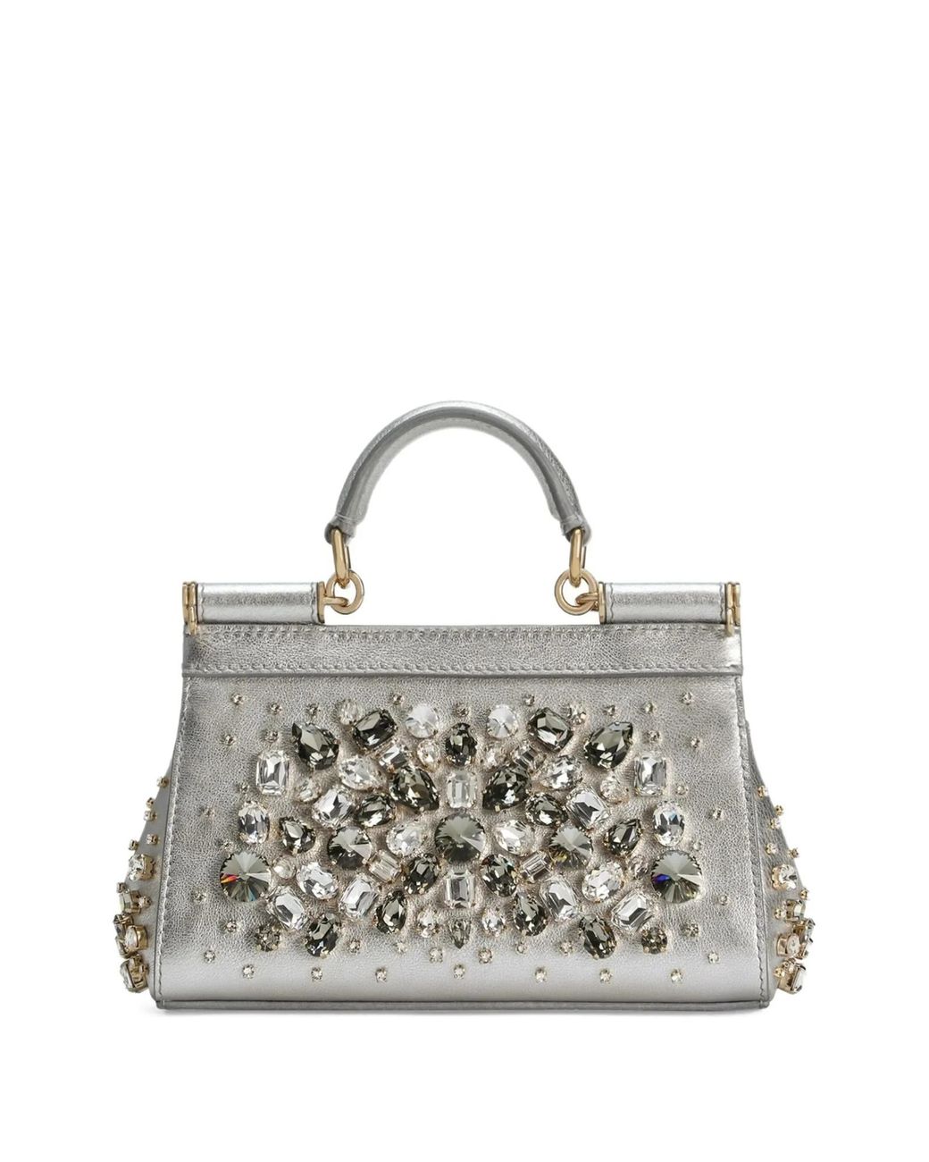 Dolce & Gabbana Metallic Small Sicily Tote Bag