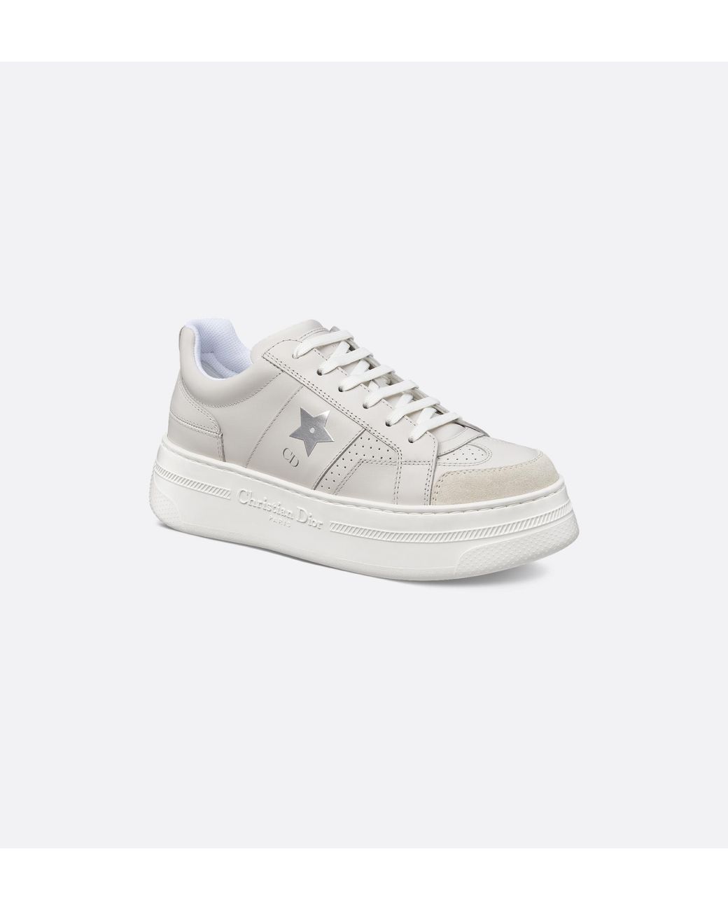 Dior White Star Platform Sneaker