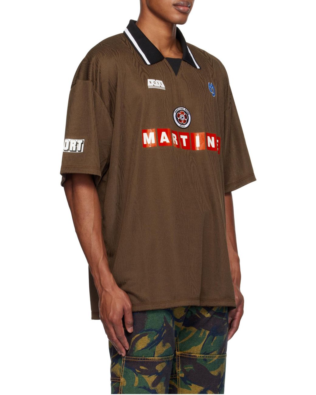 Martine Rose Brown Short-Sleeved Polo Shirt for men