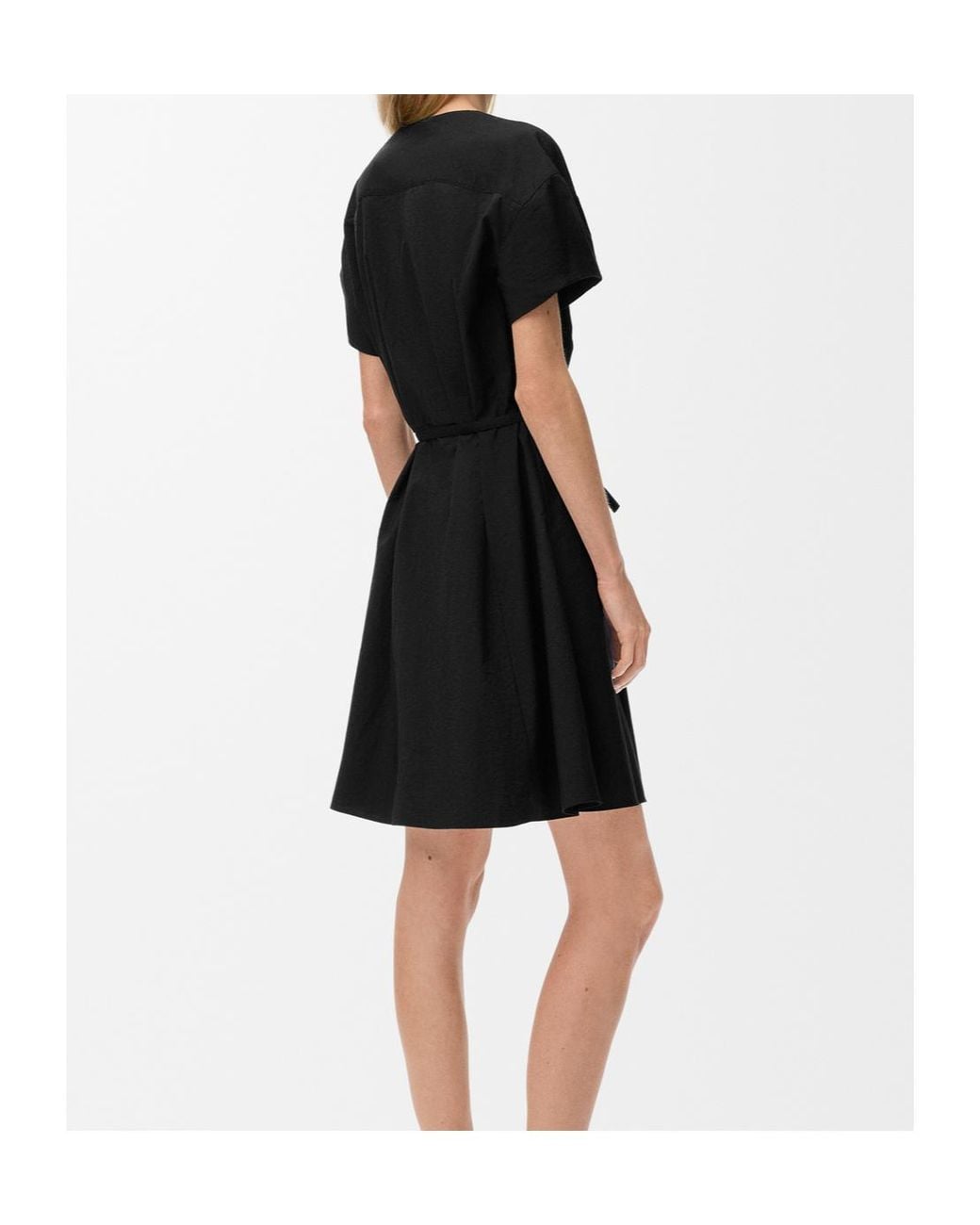 Loewe Black Belted Pocket Shirt Dress