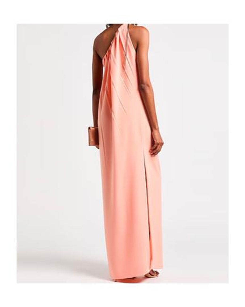 Max Mara Pink One-Shoulder Evening Gown